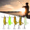 Lebensechter Bassköder, Crankbait-Angelköder, künstlicher Heuschreckenköder, im Dunkeln leuchtend, scharfe Haken, robustes 5