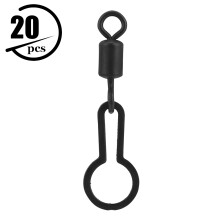 Fishing Swivel Racket Shape Sturdy Construction High Performance For Carp Fishing Accessories Copper Material Quick Change Hook Swivel Tackle Tools Wi