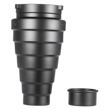 Konischer Snoot aus Metall mit Wabengitter,