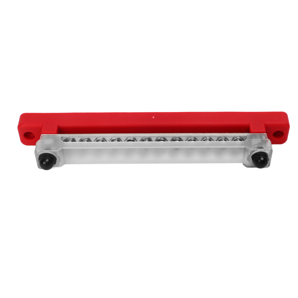 Power Distribution Block 48V 150A Bus Bar 12 Terminal Red For Marine 4291372864949