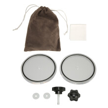 Husă de catifea cu șnur, husă de depozitare cu husă anti-praf, cu interior din material textil de in, capacitate mare pentru cosmetice,