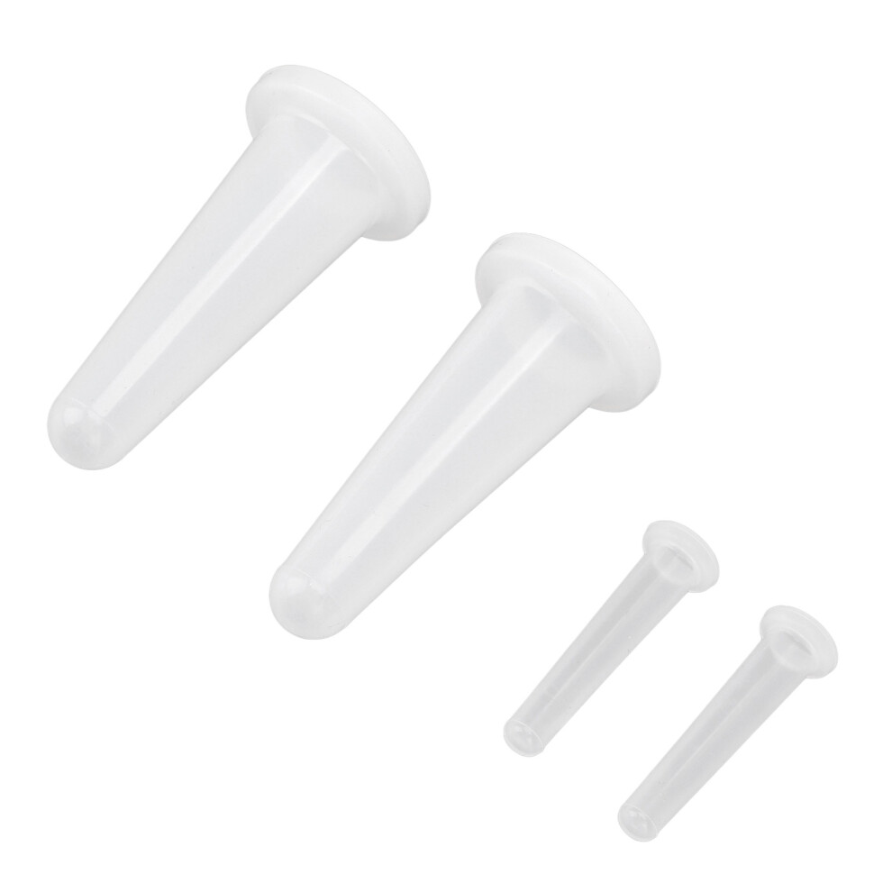 White 4Pcs Silicone Facial Cupping Set Â Vacuum Massage Cups For Home Use