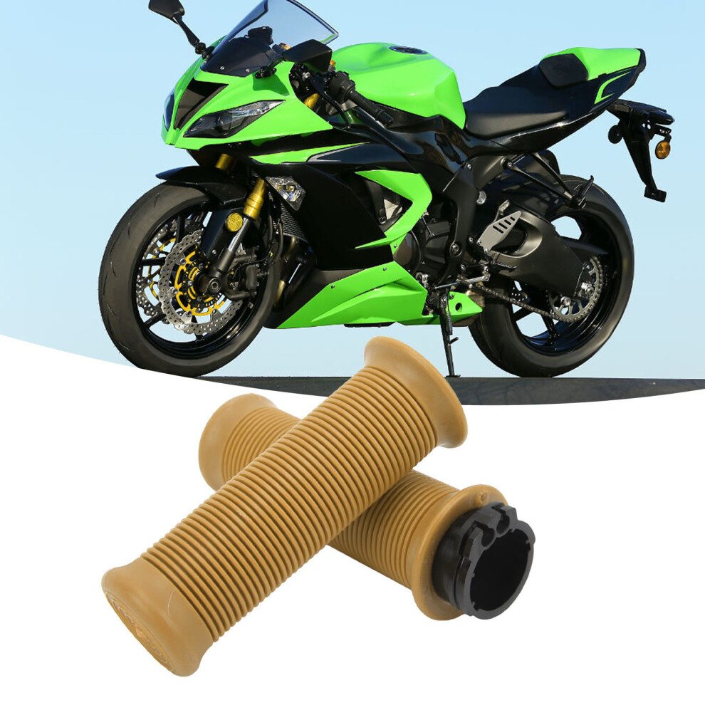 2Pcs Motorcycle Handlebar Grips 25Mm/28Mm Universal Throttle Twist Matte Black 8721372868570