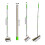 Steel Wire Broom with Telescopic Handle Wire Broom for-40cm 2