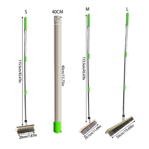 Steel Wire Broom with Telescopic Handle Wire Broom for-40cm 1