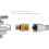 Quickly Connect Brass Adapter For High Pressures Systems M 22 6