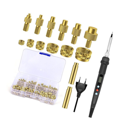 137Pcs Adjustable Temperature Soldering Iron 80W LED With