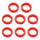 8 Pcs Suitcase Wheel Covers Luggage Wheels Protector Cover-Red 1