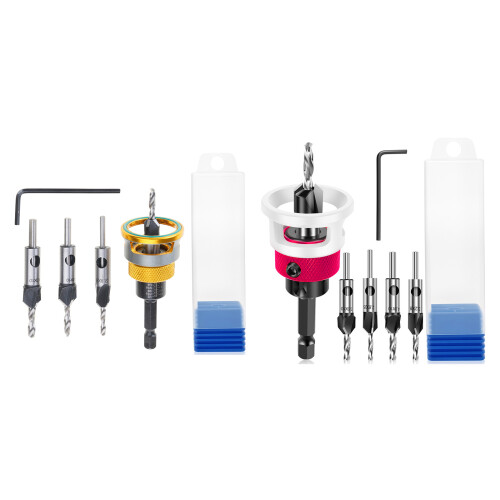 Countersink Drill Bit Set Woodworking Counterbore Hole-Gold 1