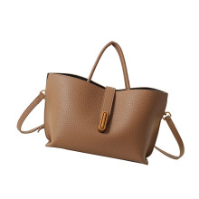 Women Shoulder Bag Korean Styles Crossbody Bag Solid-brown