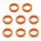 8 Pcs Silicone Luggage Wheels Protector Suitcase Wheels-Orange 1