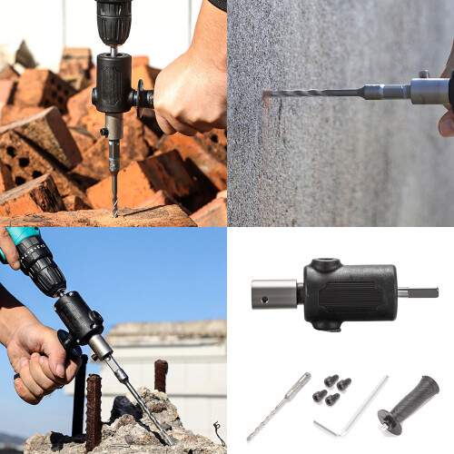 Efficient Drill Hammer Attachment Quick Changes Adapter For Home 1