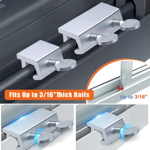 4Pcs Aluminum Window Security Lock for Sliding Door-Single hole 2