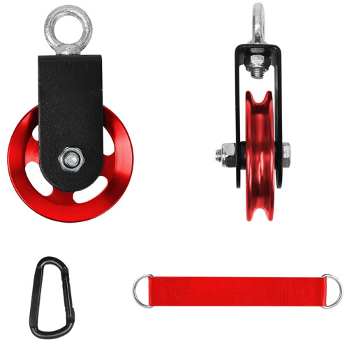 Fitness Cable Pulley Wheel 90mm Aluminum Pull Down Bar Pulley