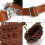 Practical Salon Hair Scissors Holsters Bag 7 Pocket-brown 7