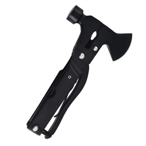 13 Tool In 1 Foldable Axes Hammer Stainless Steel Multi-Black 2