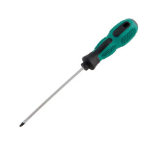 Long Slotted/Crossing Screwdriver Rubber Handle-3x100mm Slotted