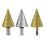 Hexagonal / Round Shank Straight Grooves Black-Hex Handle Gold 2