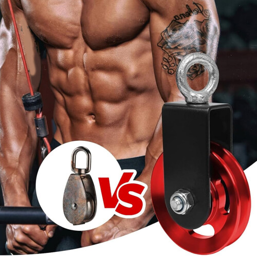 Fitness Cable Pulley Wheel 90mm Aluminum Pull Down Bar Pulley 1