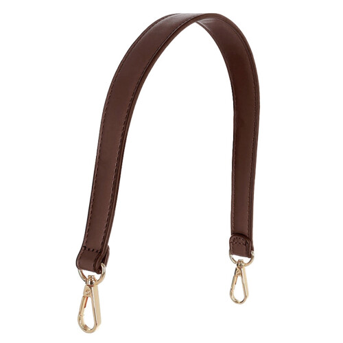 Stylish PU Replacement Strap Comfortable Bag Handle-Dark Brown