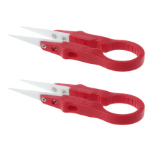 Ceramic Tweezers Heat Resistant Not Conductive Ceramic-Red