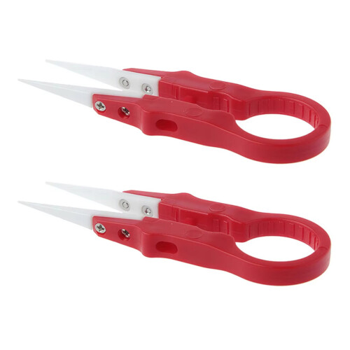 Ceramic Tweezers Heat Resistant Not Conductive Ceramic-Red