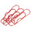 Sturdy Paper Clips Vinyl Coated Prevent Scratching Rust Proof Multi-function Secure Grip Corrosion Resistance Decorative Document Organizer Tools 2