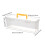 Compact Tool Organizer Case Transparent Design Removable-Yellow 4