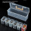 Compact Tool Organizer Case Transparent Design Removable-Yellow 6