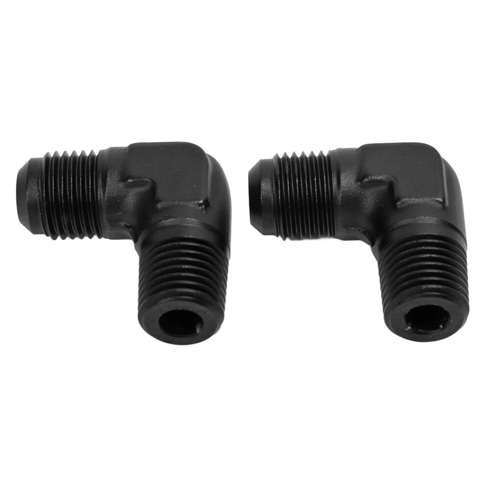 2 Pcs Aluminum 6An To 1/4 Npt 90 Swivel Fitting Adapter For Fuel Lines 8331372870239
