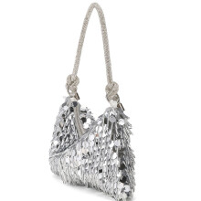 Womens Evening Bag Stylish Underarm Bag Sequins Evening Handbag