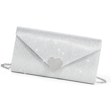 Womens Heart Banquet Bag Evening Bag Elegant Crossbody Bag
