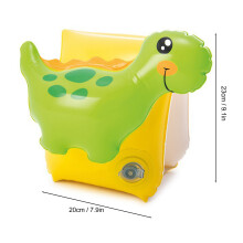 Baby Swimming Float Arm Circles 2 pcs Dinosaur Inflatable Pool Rings for Kids
