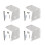 Ensemble de cintres flottants en acrylique, support mural pour 1