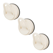 Home Organization Saugnapf-Haken-Clip, 3-teiliges Set zum-Weiß