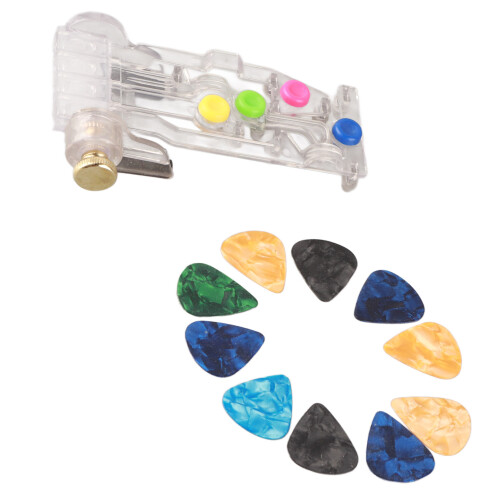Guitar Learning Tool with Pickup, Chords G,C,D,Em, 12.2x7.2cm 2
