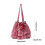 Elegante Schultertasche mit Karomuster und-Rosa 4