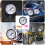 Professionelles Manometer mit 3 Adaptern für unterschiedliche 5