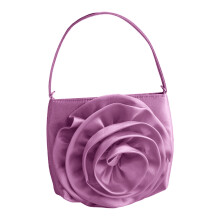 Retro-Handtasche mit Blumenmuster, Umhängetasche mit-Lila