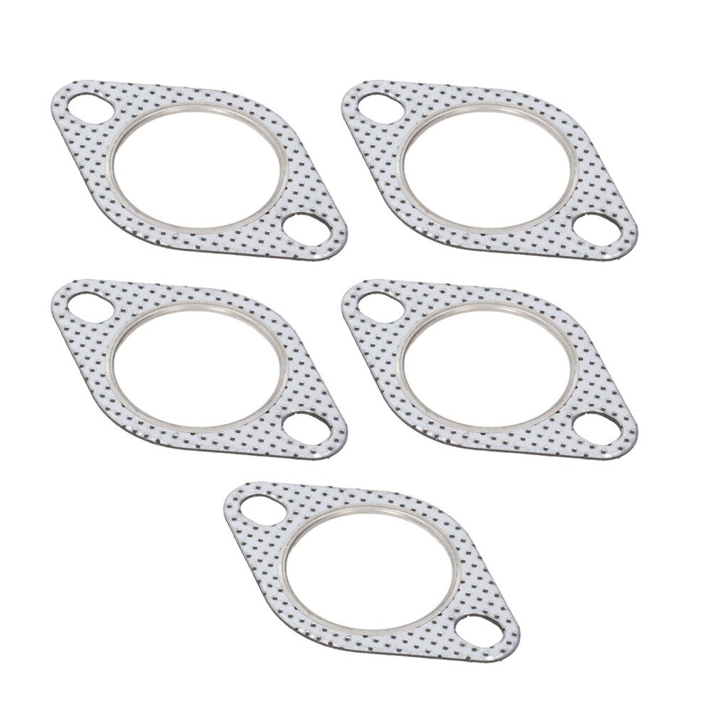 5Pcs 2In Exhaust Flange Gasket Aluminum High Temp Turbo Header Down Pipe 8461372874163