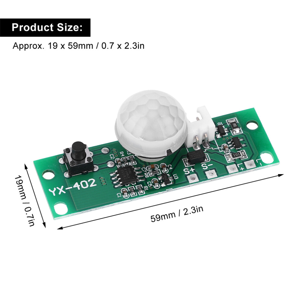 Sensitive Human Motion Sensor Board 3.7V Solar Wall Light Control 4321379872521