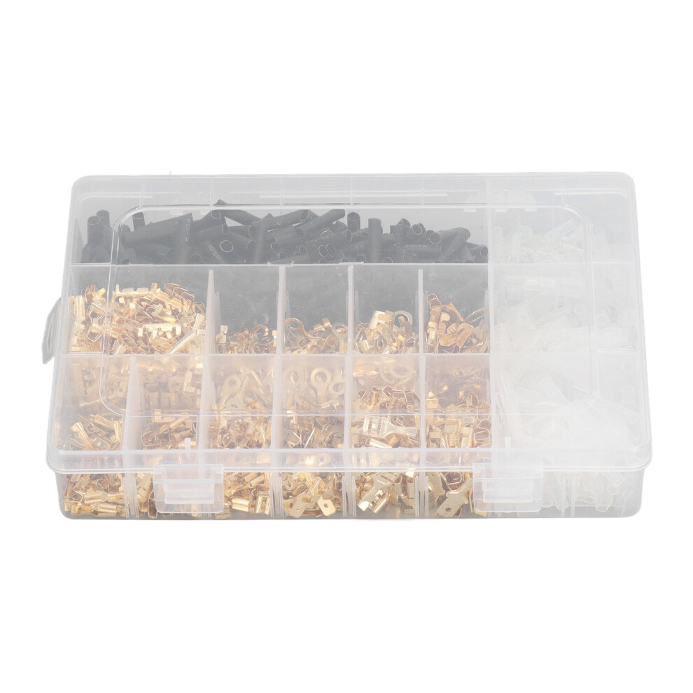 Wire Terminal Pack 1050Pcs 2.8Mm 4.8Mm 6.3Mm Male Female Ring Spade Connectors 8191374829709