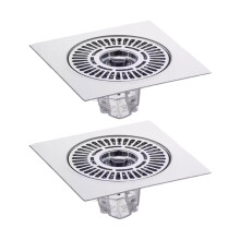 Passoire de sol en acier inoxydable,-argent brillant