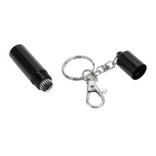 Aluminum Alloy Cue Tip Shaper, Portable Billiard Repair Tool with Keychain Pool Cue Pick for Snooker Pool Enthusiasts