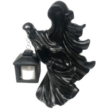 Enfeites de resina iluminados, decoração de jardim com lanterna brilhante, decoração de casa assombrada criando atmosfera misteriosa, escultura