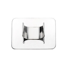 Elegant mini-ringpalett för att blanda foundation, ögonskugga och läppstift, sminktillbehör med bärbar design, rostfritt stål för