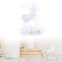3D Sagittarius Crystal Puzzle with LED Light, DIY Jigsaw, Transparent, Over 8+