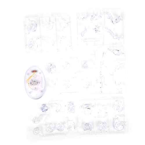 3D Sagittarius Constellation Crystal Puzzle with LED Light – Creative Decor