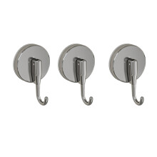 3pcs Space Saving Suction Cup Hook Quick Mount Wall Hook-grey