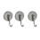 3pcs Space Saving Suction Cup Hook Quick Mount Wall Hook-grey 1